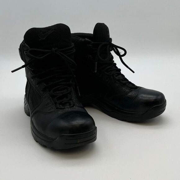 DANNER Women’s Tactical Boots Size 8 Black Kinetic 6” GTX Waterproof Leather - Picture 5 of 13